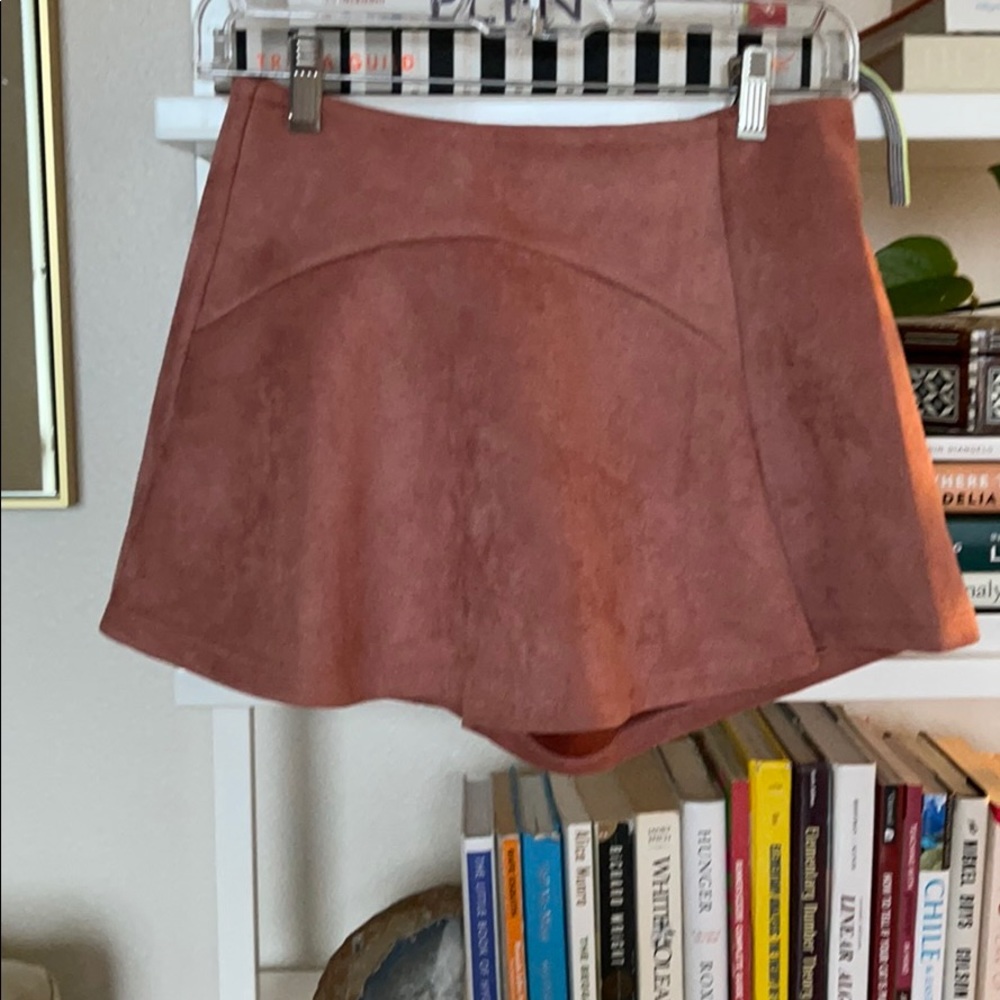 Pink mini skort